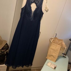 Azazie dress perfect some someone who is 5’8 (with flats) -5’3 (with heels)